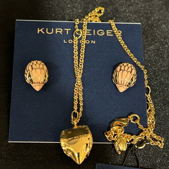 Kurt Geiger Gold and Pink Jewelry Set NWTs - Picture 3 of 3
